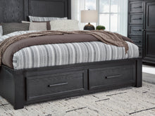 Load image into Gallery viewer, Foyland Queen Panel Storage Bed with Mirrored Dresser, Chest and 2 Nightstands
