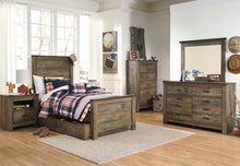 Load image into Gallery viewer, Trinell  Panel Bed With 1 Large Storage Drawer
