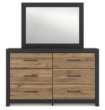 Load image into Gallery viewer, Vertani Queen Panel Bed with Mirrored Dresser and Chest
