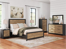 Load image into Gallery viewer, Vertani Queen Panel Bed with Mirrored Dresser and Chest
