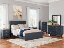 Load image into Gallery viewer, Landocken Queen Panel Bed with Mirrored Dresser, Chest and Nightstand
