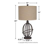 Load image into Gallery viewer, Manasa Metal Table Lamp (1/CN)
