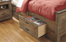 Load image into Gallery viewer, Trinell  Bookcase Bed With 2 Storage Drawers
