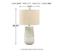 Load image into Gallery viewer, Shavon Ceramic Table Lamp (1/CN)
