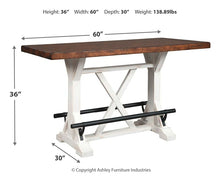 Load image into Gallery viewer, Valebeck RECT Dining Room Counter Table
