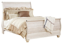 Load image into Gallery viewer, Willowton Queen Sleigh Bed with Mirrored Dresser, Chest and Nightstand

