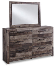 Load image into Gallery viewer, Derekson Full Panel Bed with Mirrored Dresser and Chest
