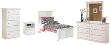 Load image into Gallery viewer, Bostwick Shoals Twin Panel Bed with Mirrored Dresser and Chest
