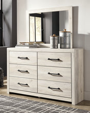 Load image into Gallery viewer, Cambeck Queen Panel Bed with 2 Storage Drawers with Mirrored Dresser and 2 Nightstands
