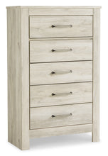 Load image into Gallery viewer, Bellaby Queen Crossbuck Panel Bed with Mirrored Dresser and Chest
