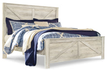 Load image into Gallery viewer, Bellaby Queen Crossbuck Panel Bed with Mirrored Dresser, Chest and Nightstand
