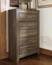 Load image into Gallery viewer, Juararo Queen Panel Bed with Mirrored Dresser and Chest
