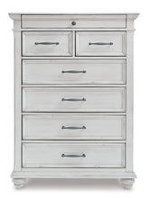 Load image into Gallery viewer, Kanwyn Queen Panel Bed with Mirrored Dresser and Chest
