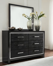 Load image into Gallery viewer, Kaydell Queen Panel Bed with Storage with Mirrored Dresser and Chest
