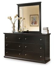 Load image into Gallery viewer, Maribel Twin Panel Bed with Mirrored Dresser and Nightstand

