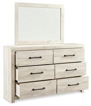 Load image into Gallery viewer, Cambeck King Panel Bed with 2 Storage Drawers with Mirrored Dresser and Nightstand
