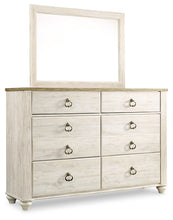 Load image into Gallery viewer, Willowton Queen Sleigh Bed with Mirrored Dresser and Nightstand
