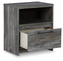 Load image into Gallery viewer, Baystorm King Panel Bed with 2 Storage Drawers with Mirrored Dresser, and Nightstand

