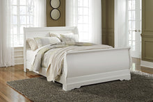 Load image into Gallery viewer, Anarasia Queen Sleigh Bed with Mirrored Dresser and Nightstand
