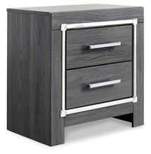 Load image into Gallery viewer, Lodanna King Panel Bed with 2 Storage Drawers with Mirrored Dresser and Nightstand
