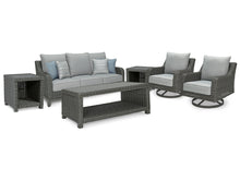 Load image into Gallery viewer, Elite Park Outdoor Sofa and  2 Lounge Chairs with Coffee Table and 2 End Tables
