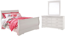 Load image into Gallery viewer, Anarasia Full Sleigh Bed with Mirrored Dresser

