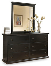 Load image into Gallery viewer, Maribel Queen Panel Bed with Mirrored Dresser and Chest
