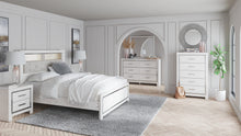 Load image into Gallery viewer, Altyra Queen Panel Bookcase Bed with Mirrored Dresser
