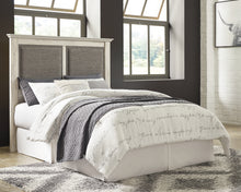Load image into Gallery viewer, Cambeck King/California King Upholstered Panel Headboard with Mirrored Dresser and 2 Nightstands
