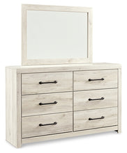 Load image into Gallery viewer, Cambeck King/California King Upholstered Panel Headboard with Mirrored Dresser, Chest and Nightstand
