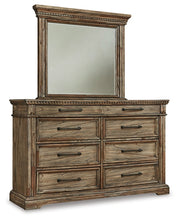 Load image into Gallery viewer, Markenburg King Panel Bed with Mirrored Dresser

