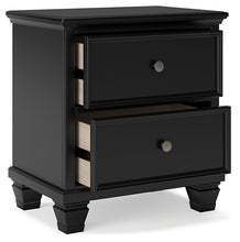 Load image into Gallery viewer, Lanolee Queen Panel Bed with Mirrored Dresser and 2 Nightstands
