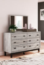Load image into Gallery viewer, Vessalli Queen Panel Headboard with Mirrored Dresser and Nightstand
