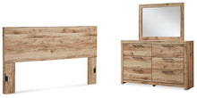 Load image into Gallery viewer, Hyanna King Panel Headboard with Mirrored Dresser
