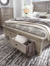 Load image into Gallery viewer, Harrastone Queen Panel Bed with Mirrored Dresser, Chest and Nightstand
