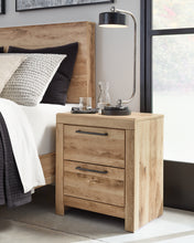 Load image into Gallery viewer, Hyanna Queen Panel Bed with Storage with Mirrored Dresser and Nightstand
